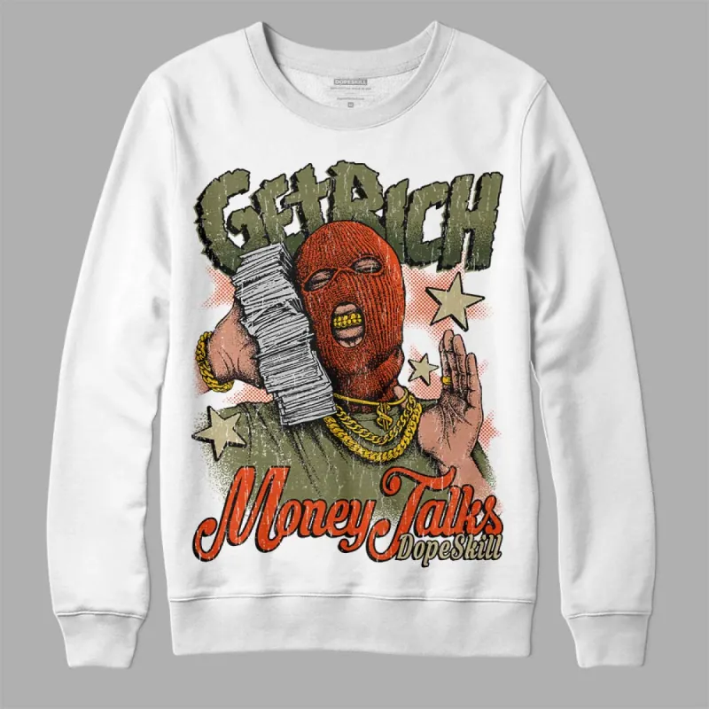 Olive Collection DopeSkill Sweatshirt Get Rich Graphic sold by DopeSkill