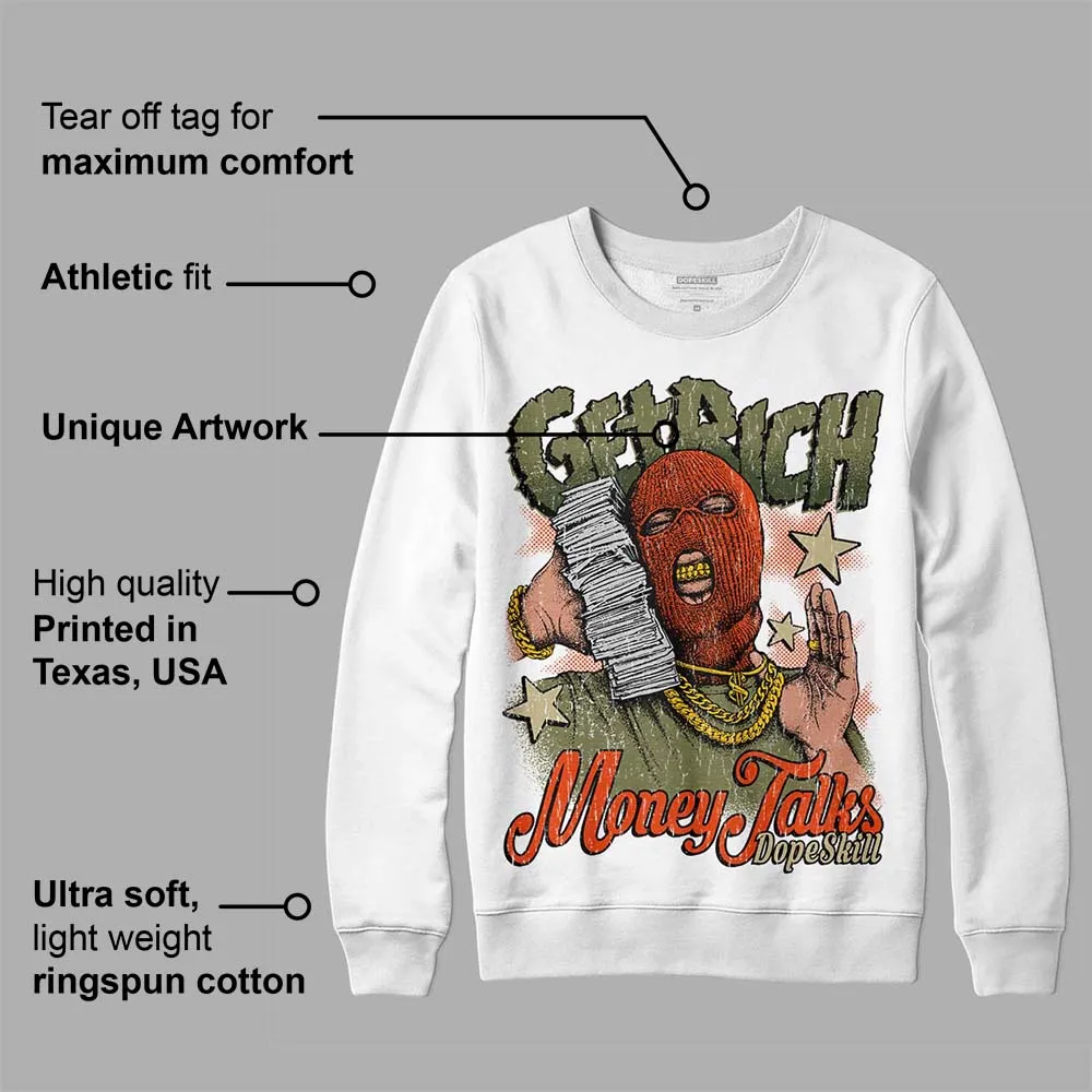 Olive Collection DopeSkill Sweatshirt Get Rich Graphic sold by DopeSkill product image thumbnail 3