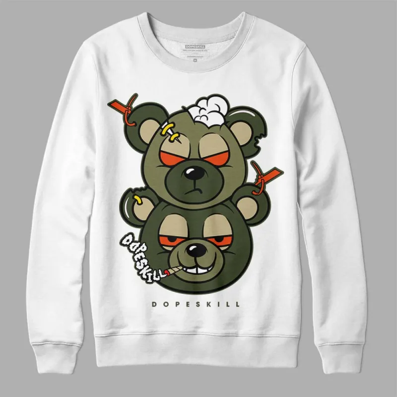 Olive Collection DopeSkill Sweatshirt New Double Bear Graphic sold by DopeSkill