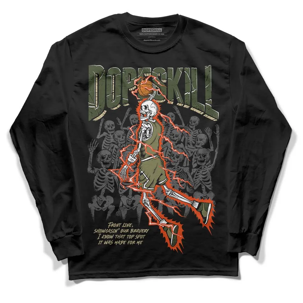 Olive Collection DopeSkill Long Sleeve T-Shirt Thunder Dunk Graphic sold by DopeSkill product image thumbnail 2
