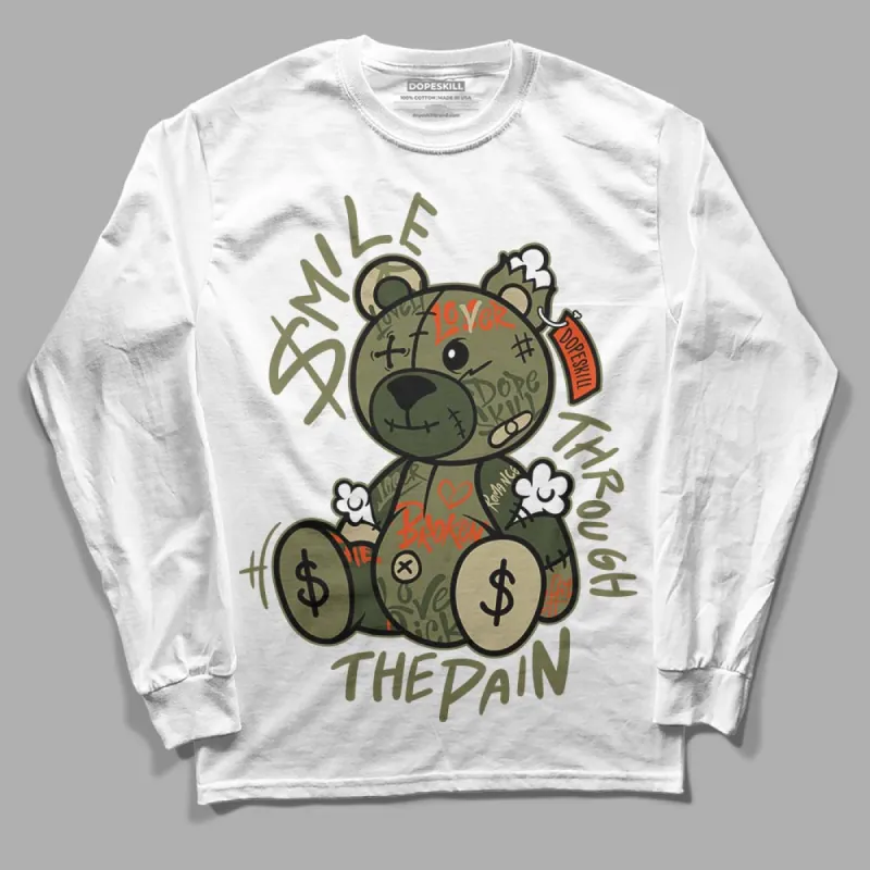 Olive Collection DopeSkill Long Sleeve T-Shirt Smile Through The Pain Graphic sold by DopeSkill