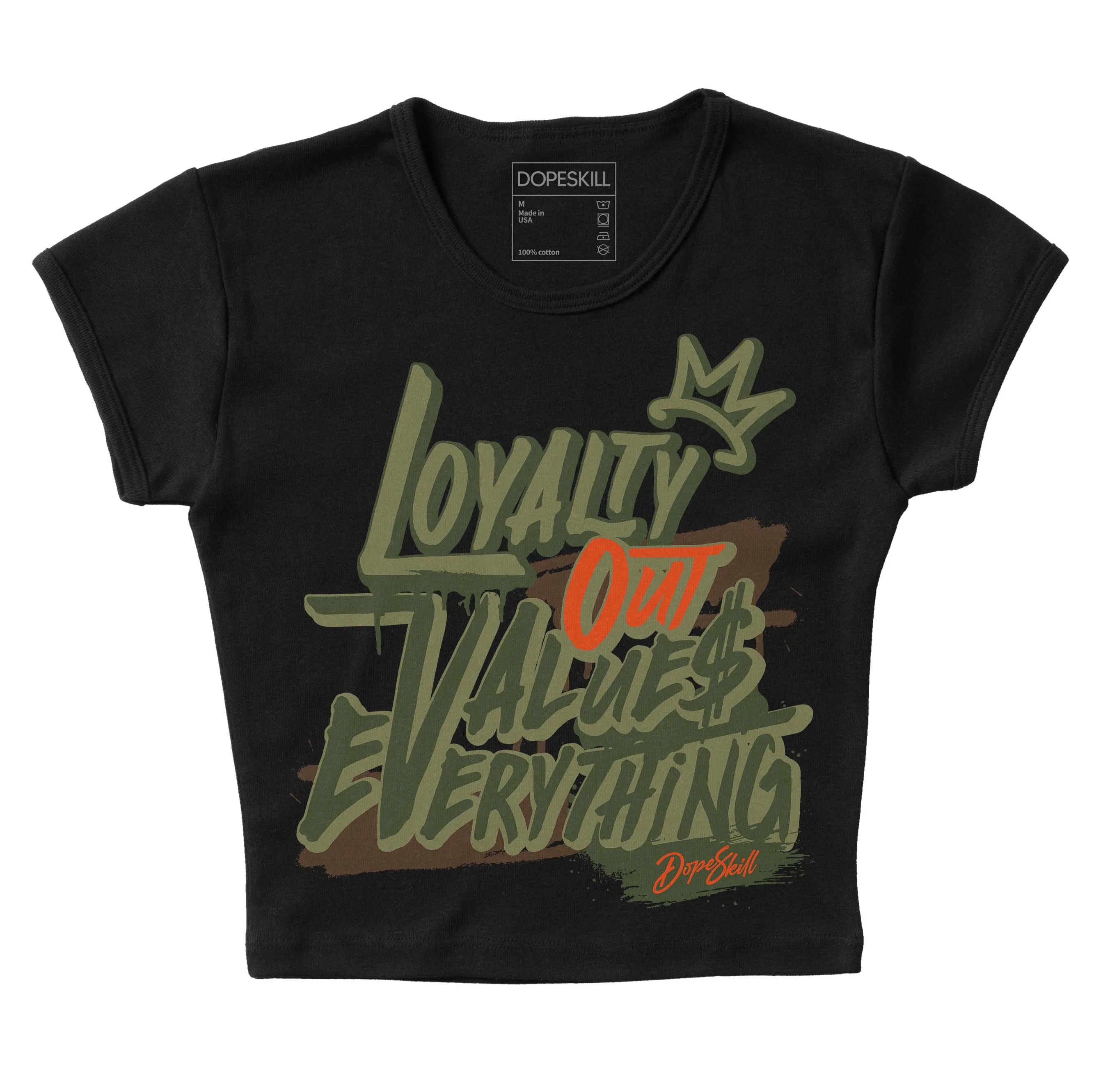Olive Collection DopeSkill Women's Crop Top LOVE Graphic sold by DopeSkill product image thumbnail 2