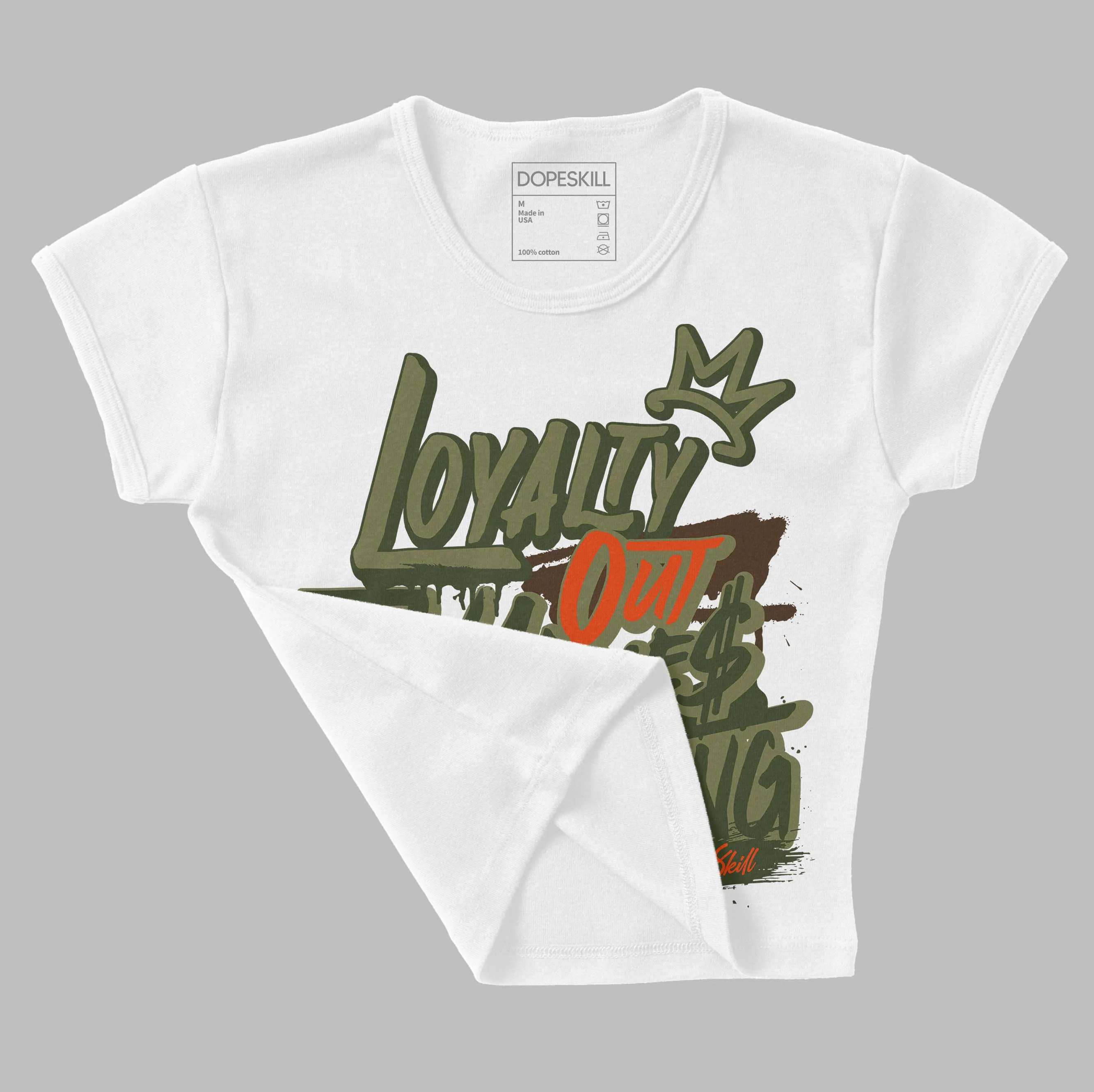 Olive Collection DopeSkill Women's Crop Top LOVE Graphic sold by DopeSkill product image thumbnail 3