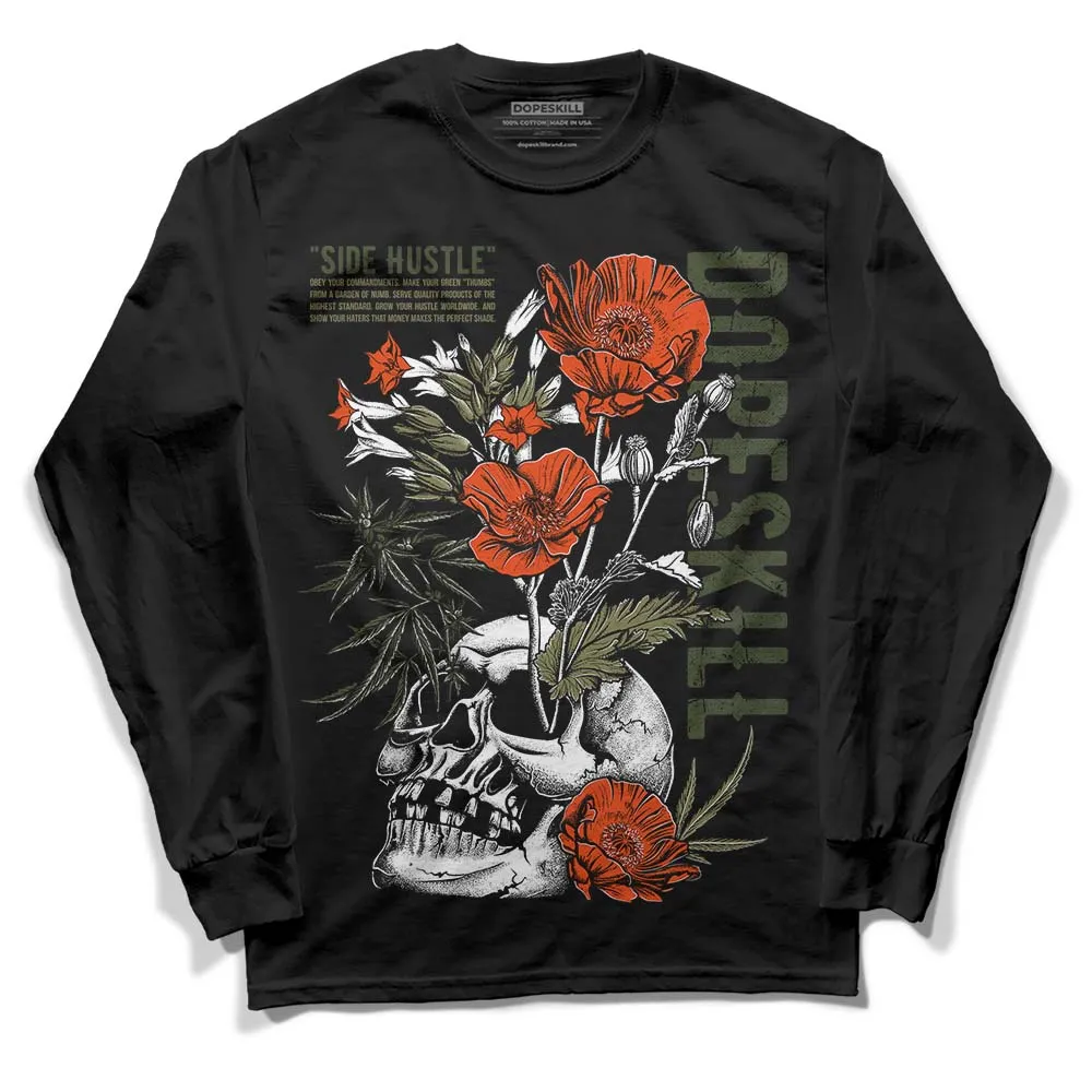 Olive Collection DopeSkill Long Sleeve T-Shirt Side Hustle Graphic sold by DopeSkill product image thumbnail 2
