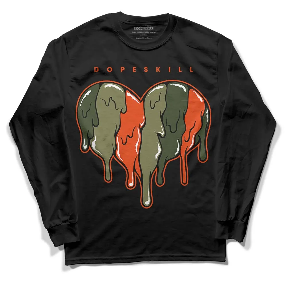 Olive Collection DopeSkill Long Sleeve T-Shirt Slime Drip Heart Graphic sold by DopeSkill product image thumbnail 2