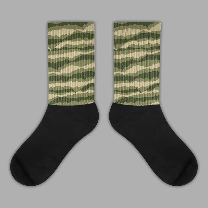Olive Collection DopeSkill Sublimated Socks Abstract Tiger Graphic sold by DopeSkill