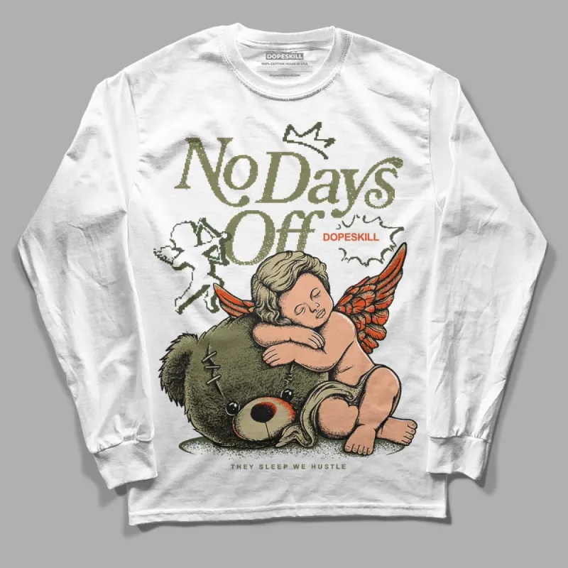 Olive Collection DopeSkill Long Sleeve T-Shirt New No Days Off Graphic sold by DopeSkill