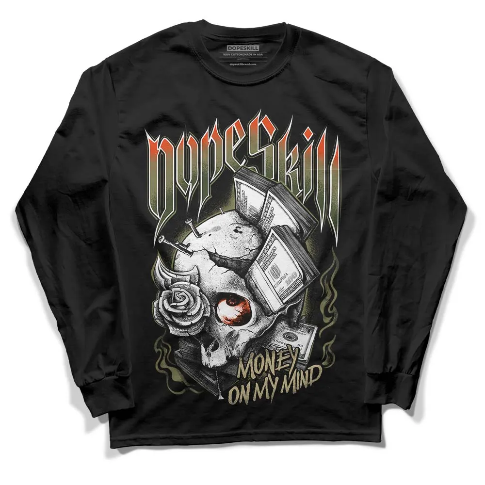 Olive Collection DopeSkill Long Sleeve T-Shirt Money On My Mind Graphic sold by DopeSkill product image thumbnail 2