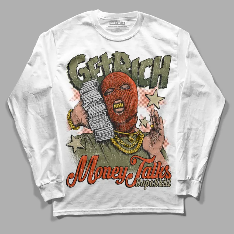 Olive Collection DopeSkill Long Sleeve T-Shirt Get Rich Graphic sold by DopeSkill