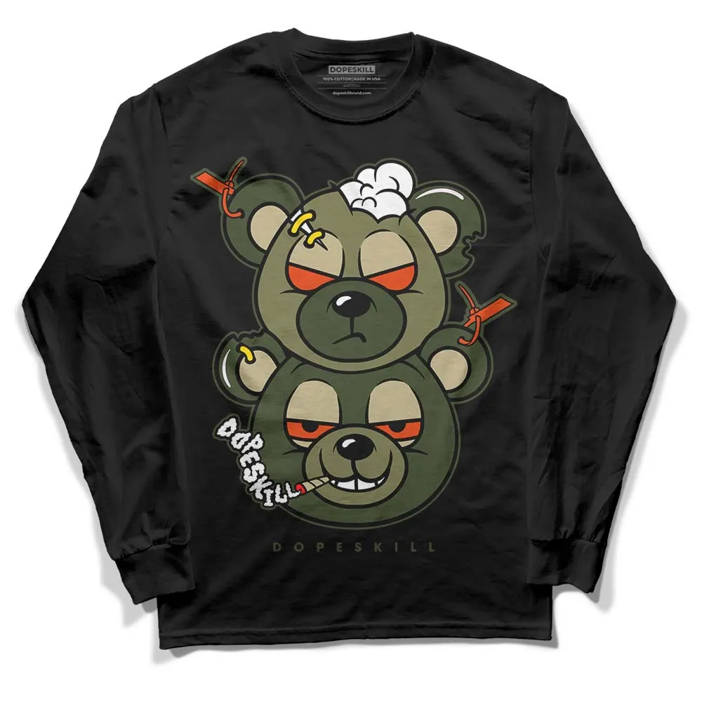 Olive Collection DopeSkill Long Sleeve T-Shirt New Double Bear Graphic sold by DopeSkill product image thumbnail 2