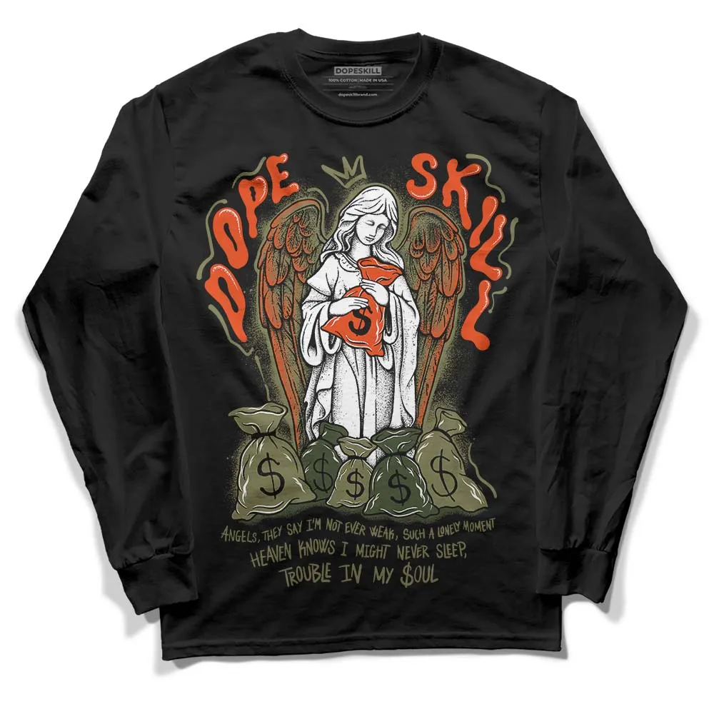 Olive Collection DopeSkill Long Sleeve T-Shirt Angels Graphic sold by DopeSkill product image thumbnail 2