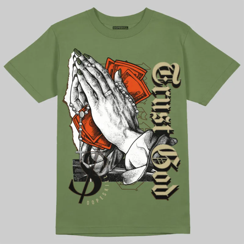 Olive Collection DopeSkill Olive T-shirt Trust God Graphic sold by DopeSkill