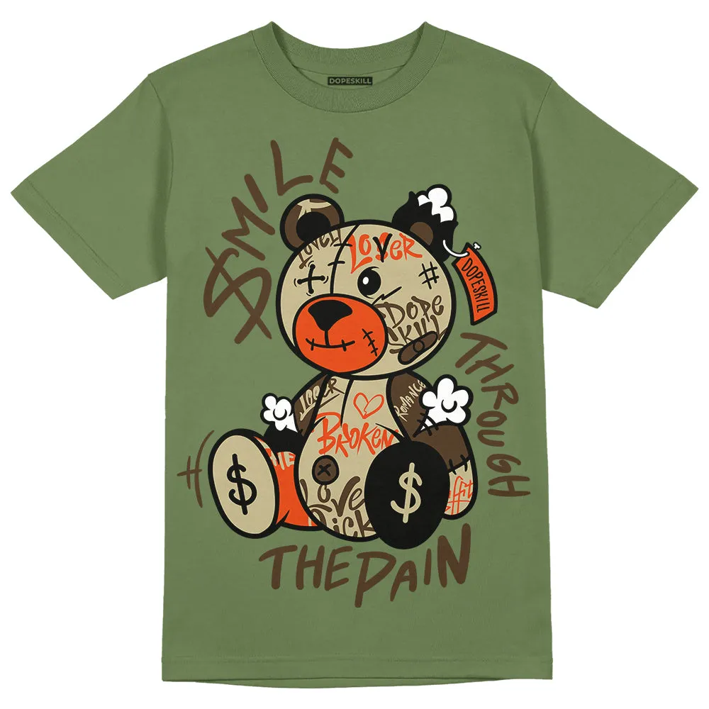 Olive Collection DopeSkill Olive T-shirt Smile Through The Pain Graphic sold by DopeSkill