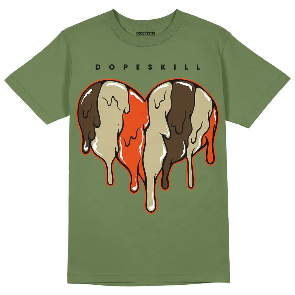 Olive Collection DopeSkill Olive T-shirt Slime Drip Heart Graphic sold by DopeSkill