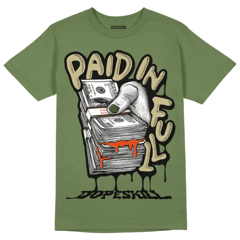 Olive Collection DopeSkill Olive T-shirt Paid In Full Graphic sold by DopeSkill