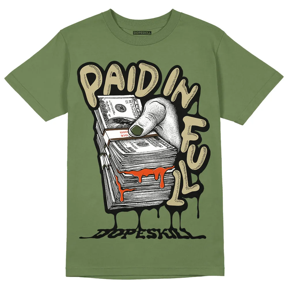 Olive Collection DopeSkill Olive T-shirt Paid In Full Graphic sold by DopeSkill