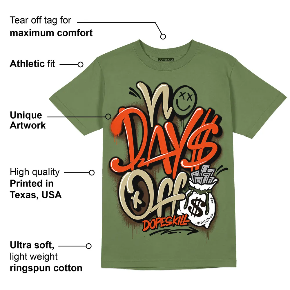 Olive Collection DopeSkill Olive T-shirt No Days Off Graphic sold by DopeSkill product image thumbnail 2