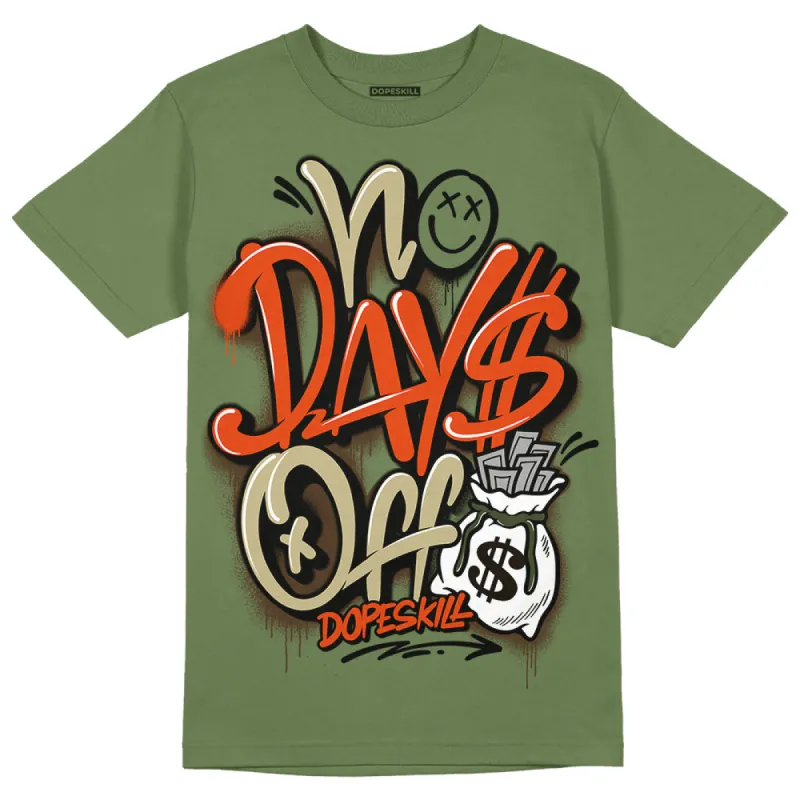 Olive Collection DopeSkill Olive T-shirt No Days Off Graphic sold by DopeSkill