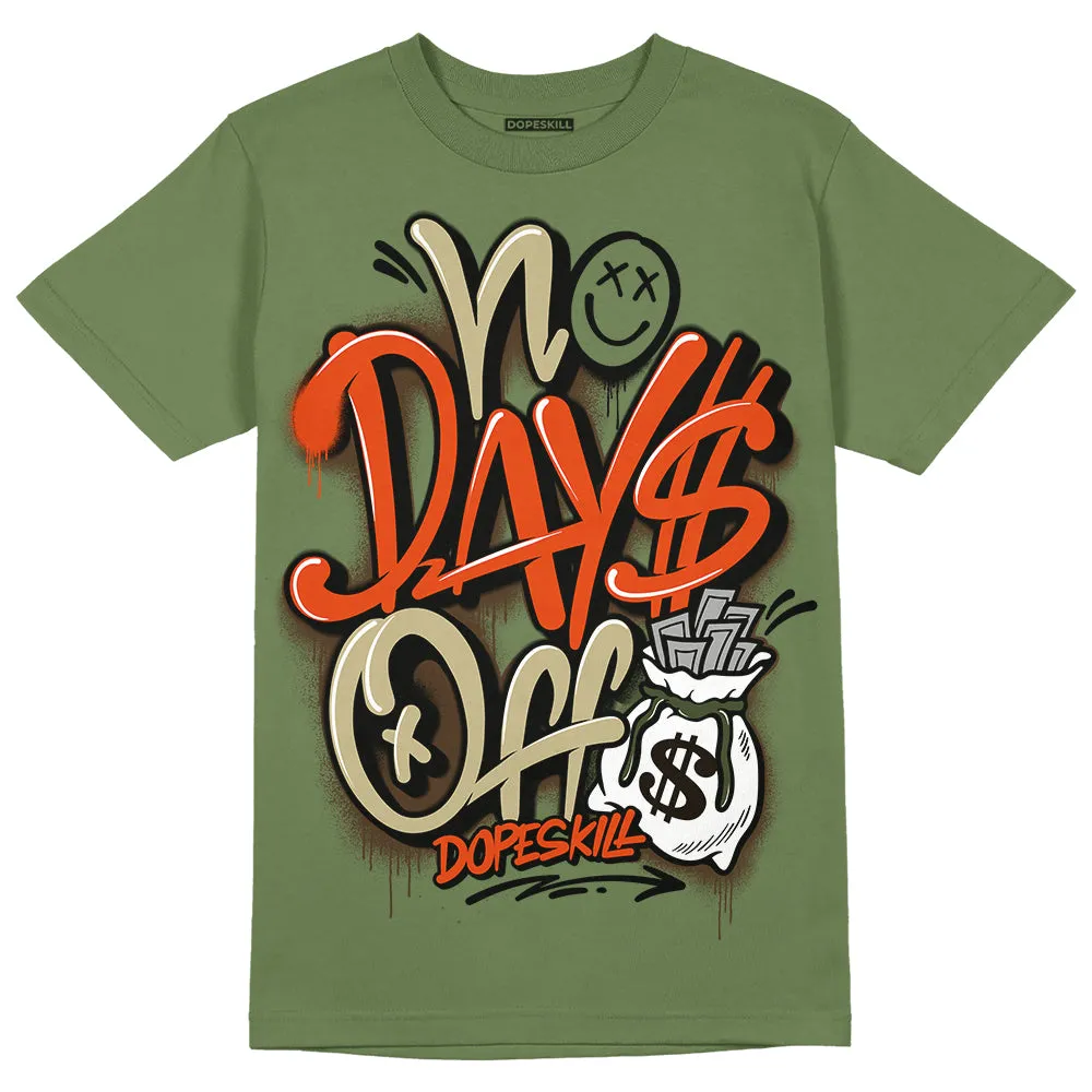 Olive Collection DopeSkill Olive T-shirt No Days Off Graphic sold by DopeSkill