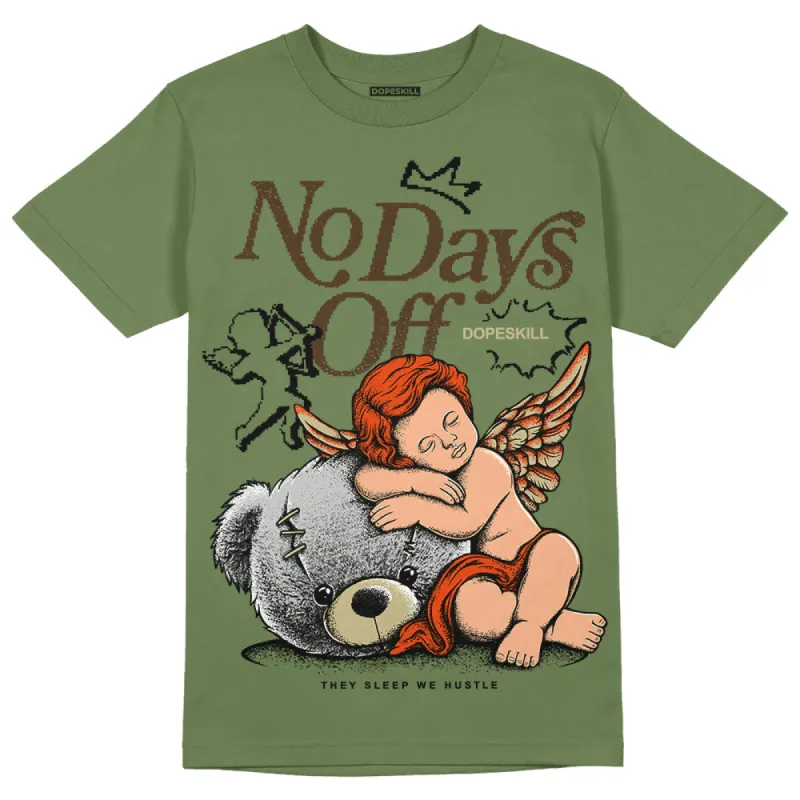 Olive Collection DopeSkill Olive T-shirt New No Days Off Graphic sold by DopeSkill