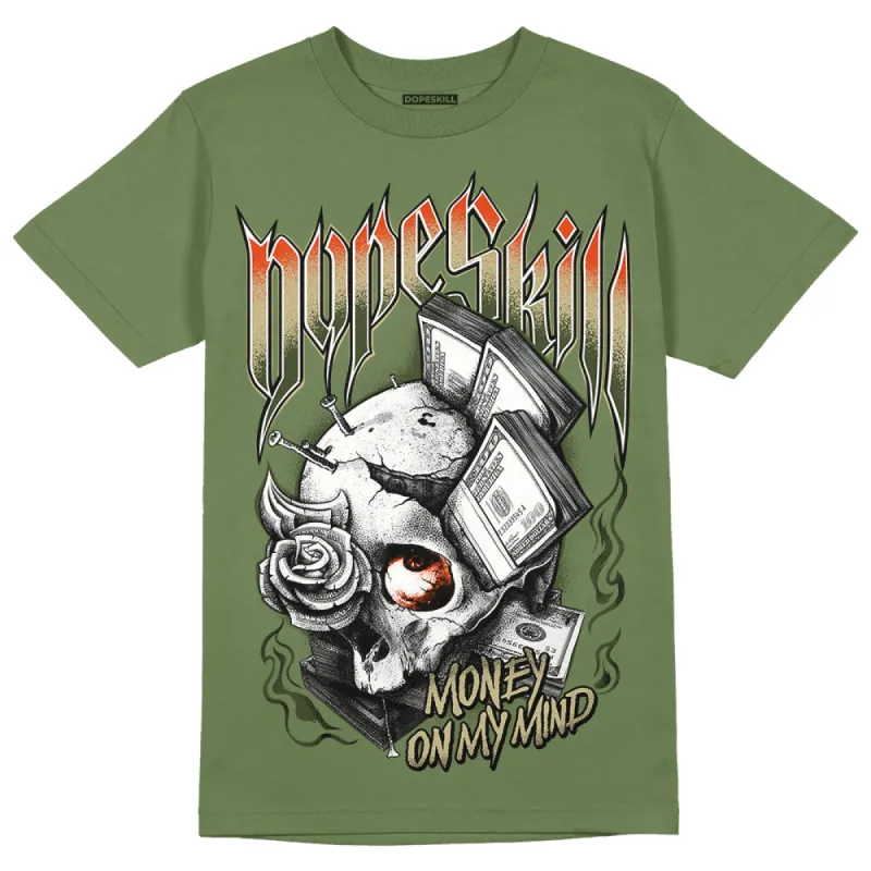 Olive Collection DopeSkill Olive T-shirt Money On My Mind Graphic sold by DopeSkill