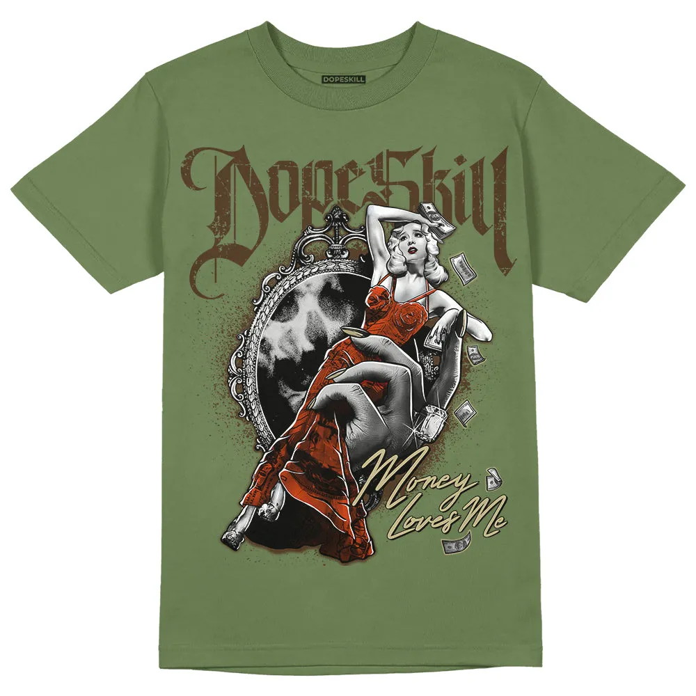 Olive Collection DopeSkill Olive T-shirt Money Loves Me Graphic sold by DopeSkill