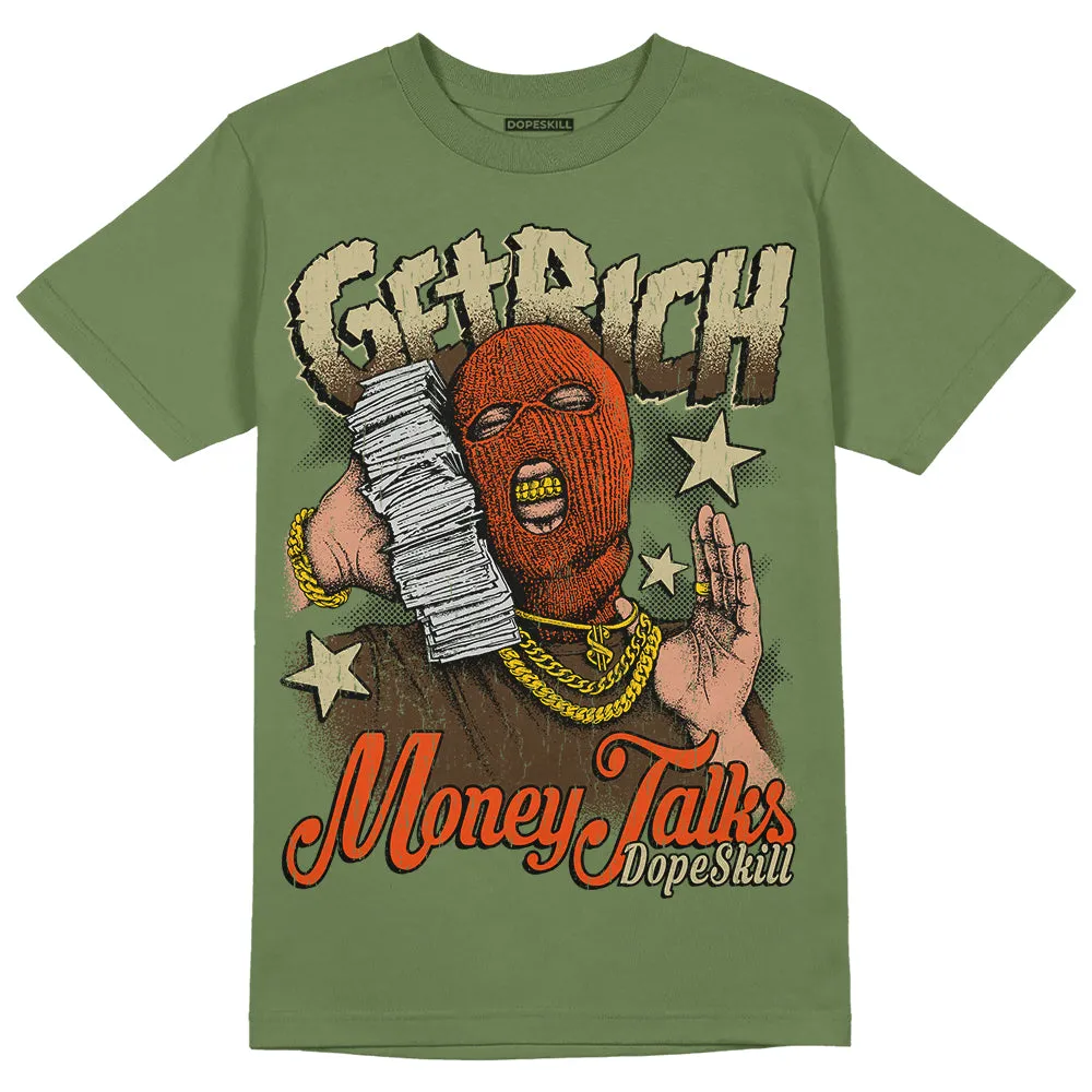 Olive Collection DopeSkill Olive T-shirt Get Rich Graphic sold by DopeSkill