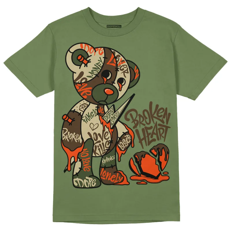 Olive Collection DopeSkill Olive T-shirt Broken Heart Graphic sold by DopeSkill