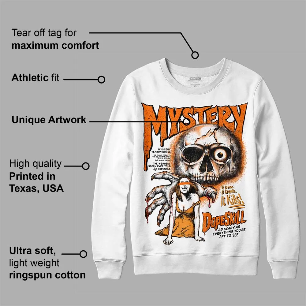 Orange Black White DopeSkill Sweatshirt Mystery Ghostly Grasp Graphic sold by DopeSkill product image thumbnail 3