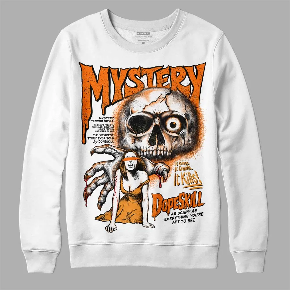 Orange Black White DopeSkill Sweatshirt Mystery Ghostly Grasp Graphic sold by DopeSkill