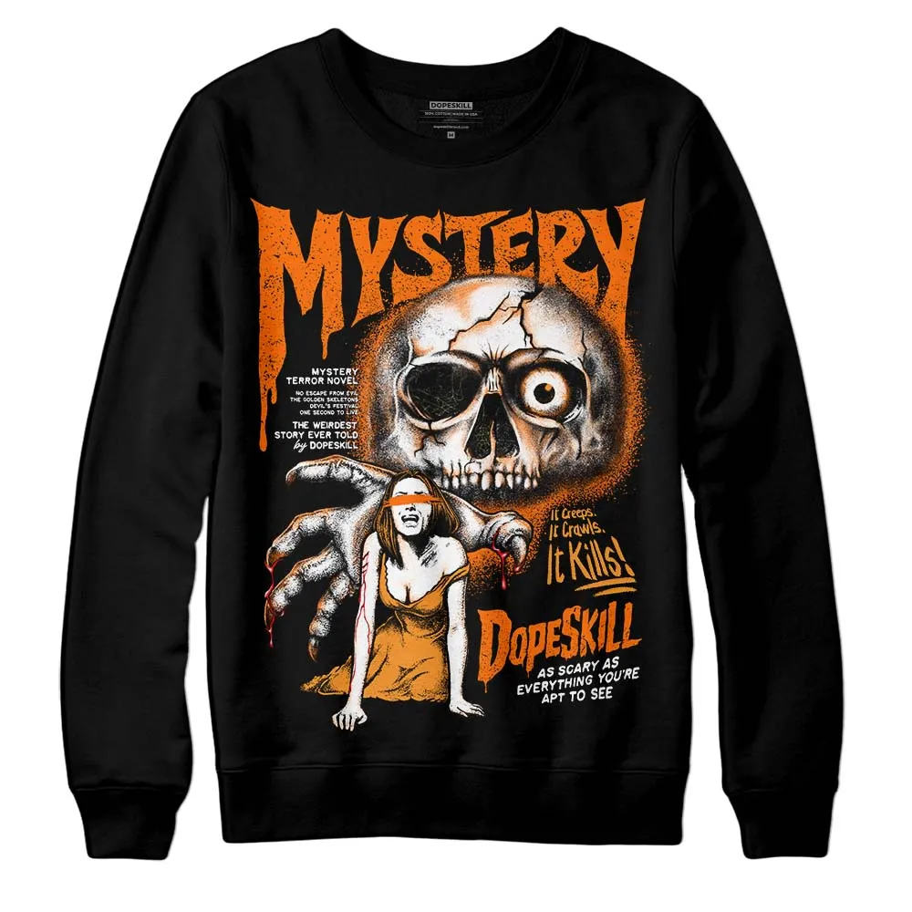 Orange Black White DopeSkill Sweatshirt Mystery Ghostly Grasp Graphic sold by DopeSkill product image thumbnail 2