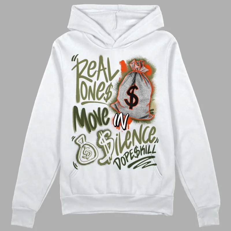 Olive Collection DopeSkill Hoodie Sweatshirt Real Ones Move In Silence Graphic sold by DopeSkill