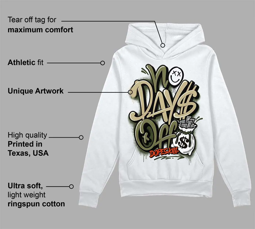 Olive Collection DopeSkill Hoodie Sweatshirt No Days Off Graphic sold by DopeSkill product image thumbnail 3