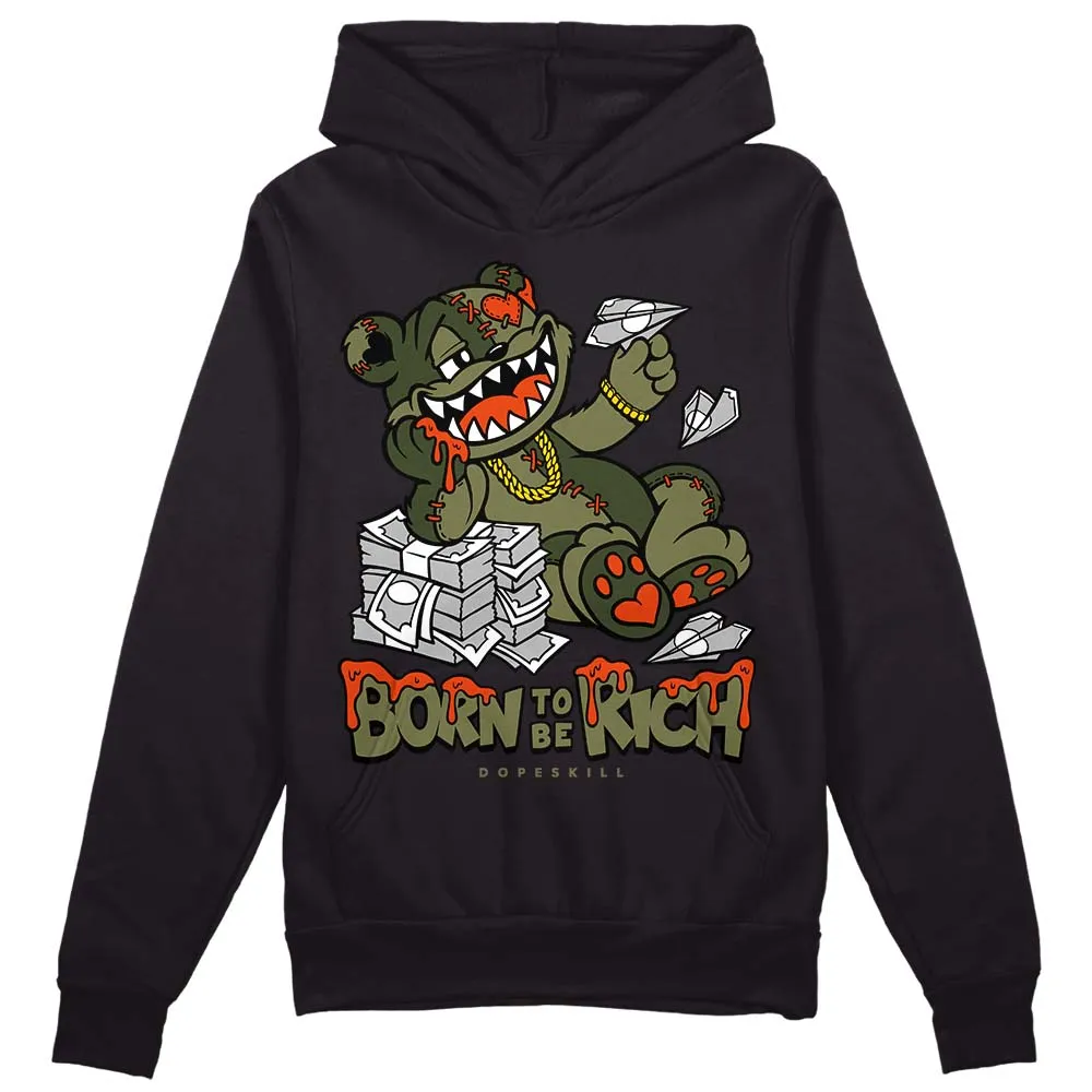 Olive Collection DopeSkill Hoodie Sweatshirt Born To Be Rich Graphic sold by DopeSkill product image thumbnail 2