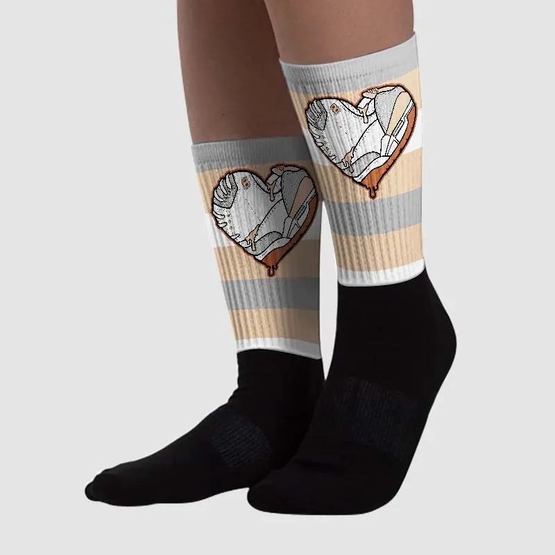 Craft Ivory 3s DopeSkill Sublimated Socks Horizontal Stripes Graphic sold by DopeSkill product image thumbnail 2