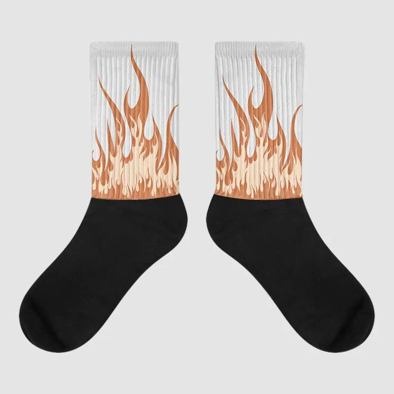 Craft Ivory 3s DopeSkill Sublimated Socks FIRE  Graphic sold by DopeSkill