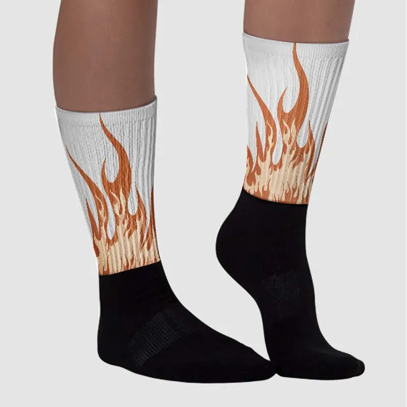Craft Ivory 3s DopeSkill Sublimated Socks FIRE Graphic sold by DopeSkill product image thumbnail 3