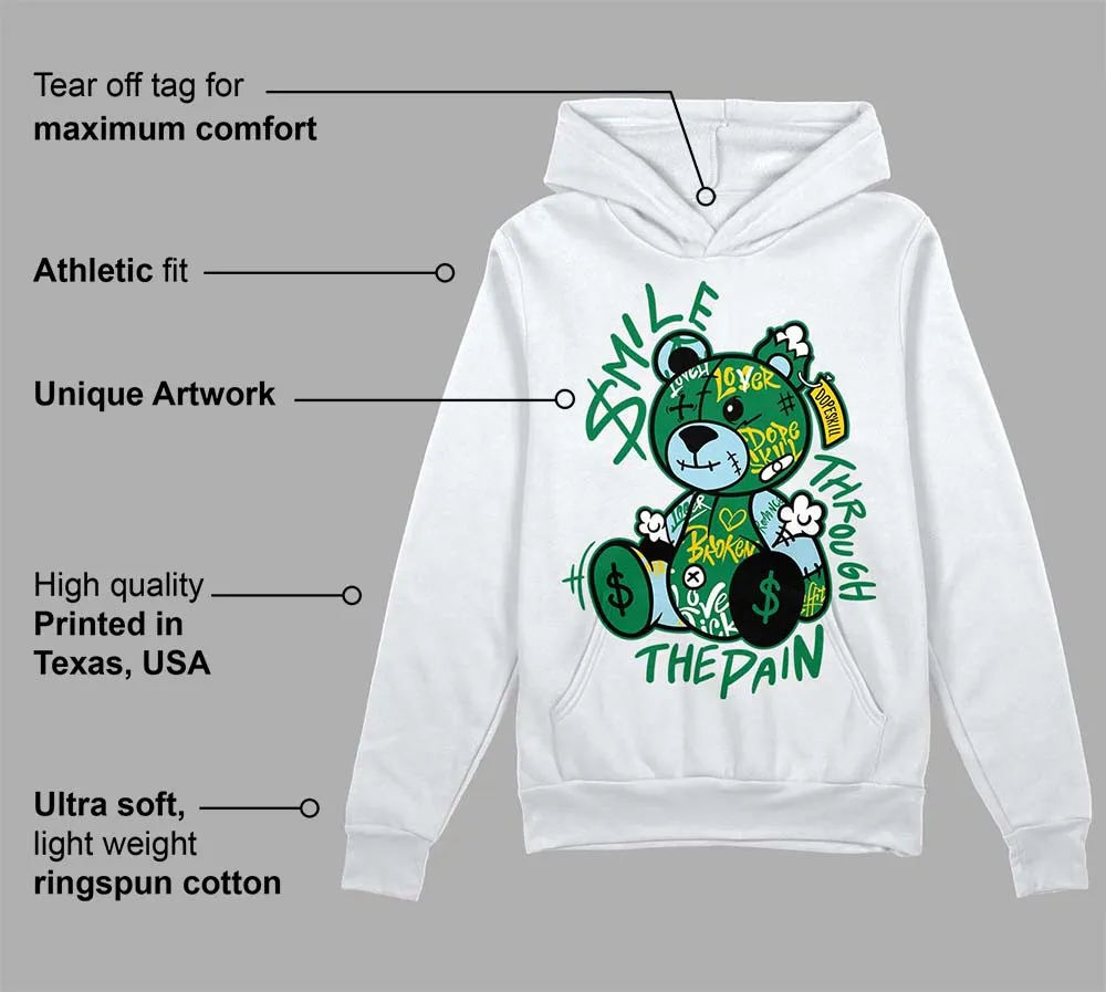 Lucky Green 5s DopeSkill Hoodie Sweatshirt Smile Through The Pain Graphic sold by DopeSkill product image thumbnail 3