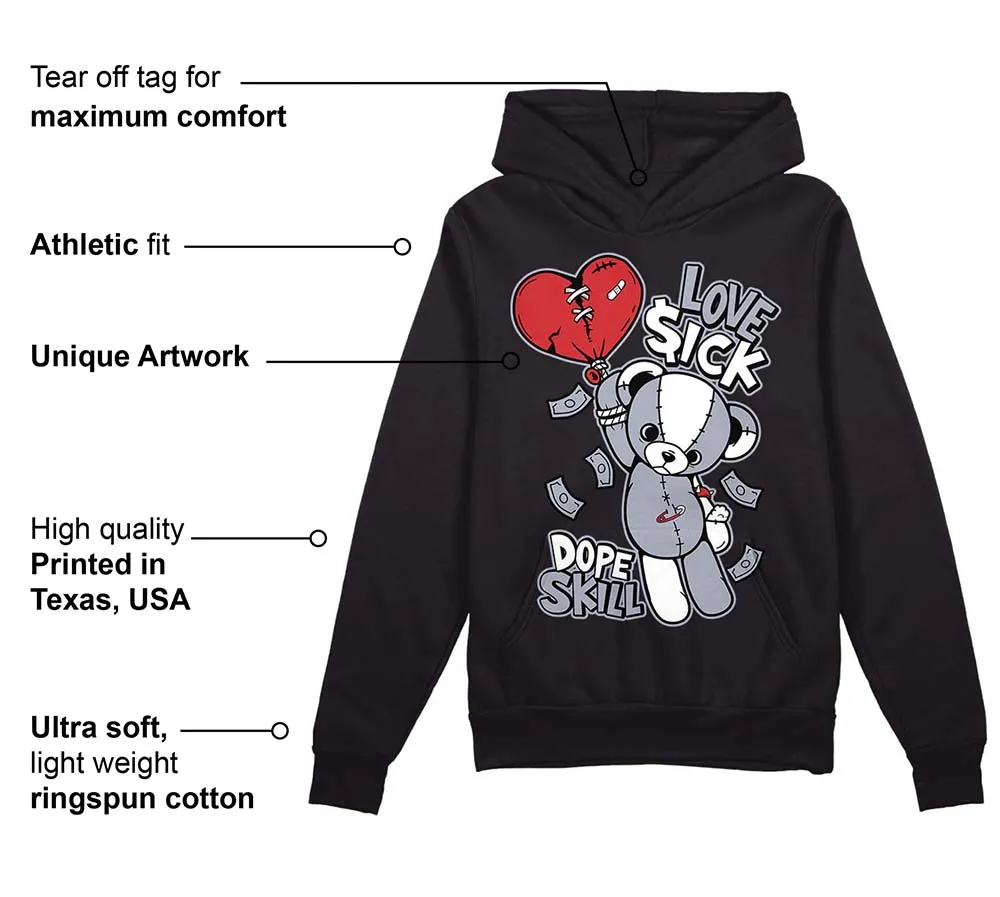 Bred Reimagined 4s DopeSkill Hoodie Sweatshirt Love Sick Graphic sold by DopeSkill product image thumbnail 3