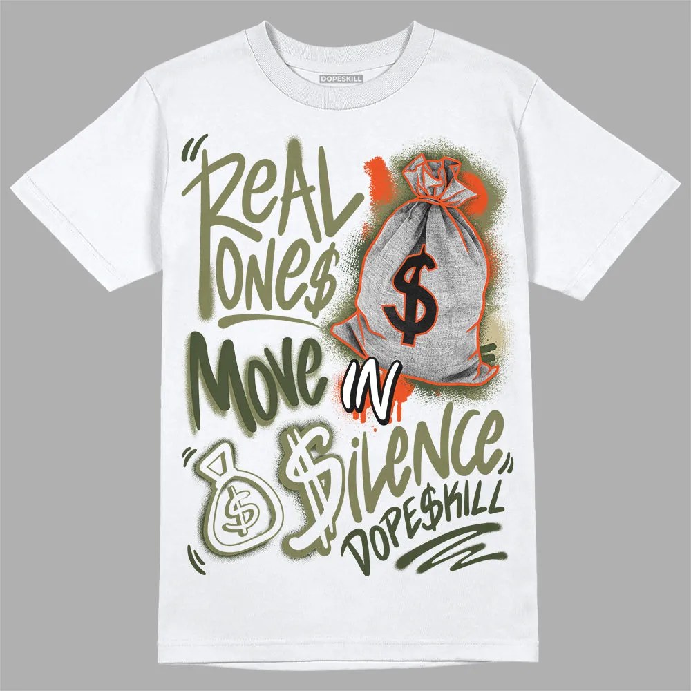 Olive Collection DopeSkill T-Shirt Real Ones Move In Silence Graphic sold by DopeSkill