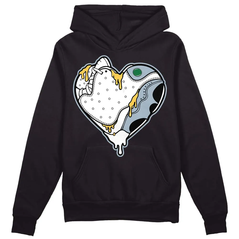 Blue Grey 13s DopeSkill Hoodie Sweatshirt Heart Jordan 13 Graphic sold by DopeSkill product image thumbnail 2