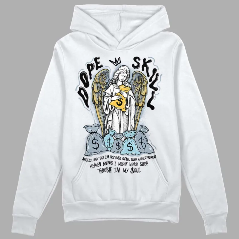Blue Grey 13s DopeSkill Hoodie Sweatshirt Angels Graphic sold by DopeSkill
