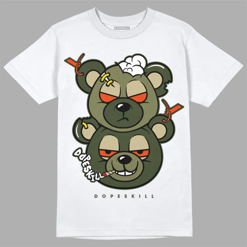 Olive Collection DopeSkill T-Shirt New Double Bear Graphic sold by DopeSkill