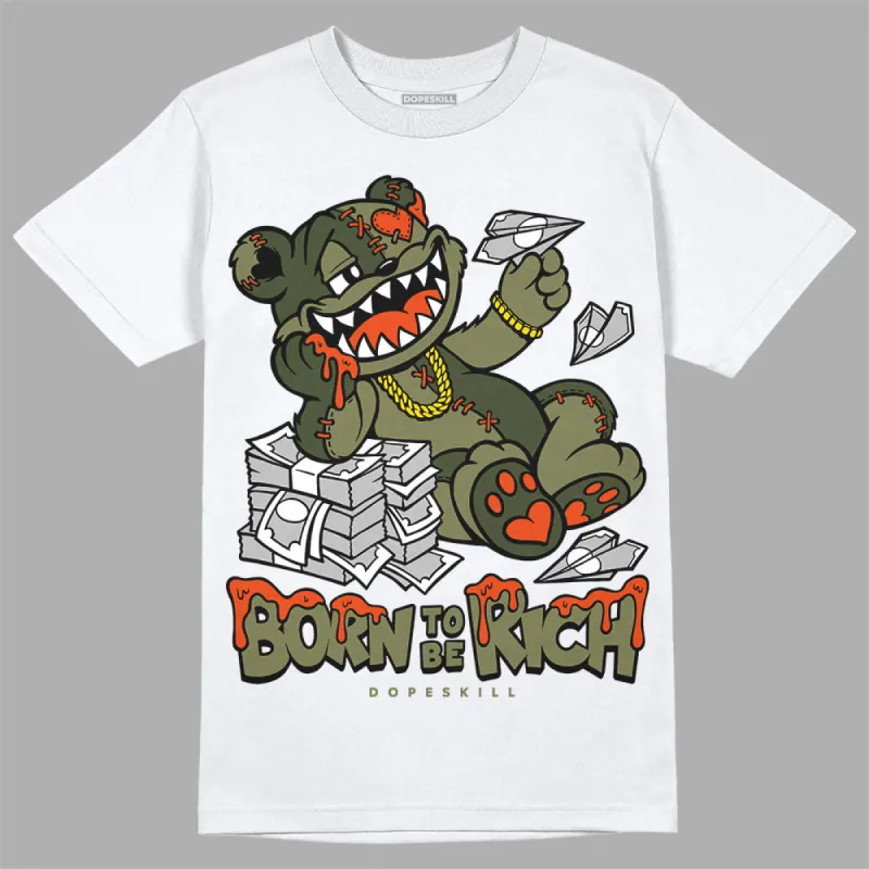 Olive Collection DopeSkill T-Shirt Born To Be Rich Graphic sold by DopeSkill