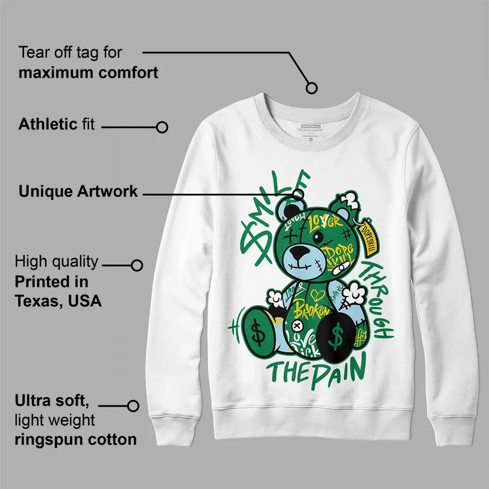 Lucky Green 5s DopeSkill Sweatshirt Smile Through The Pain Graphic sold by DopeSkill product image thumbnail 3