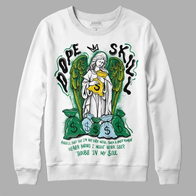 Lucky Green 5s DopeSkill Sweatshirt Angels Graphic sold by DopeSkill