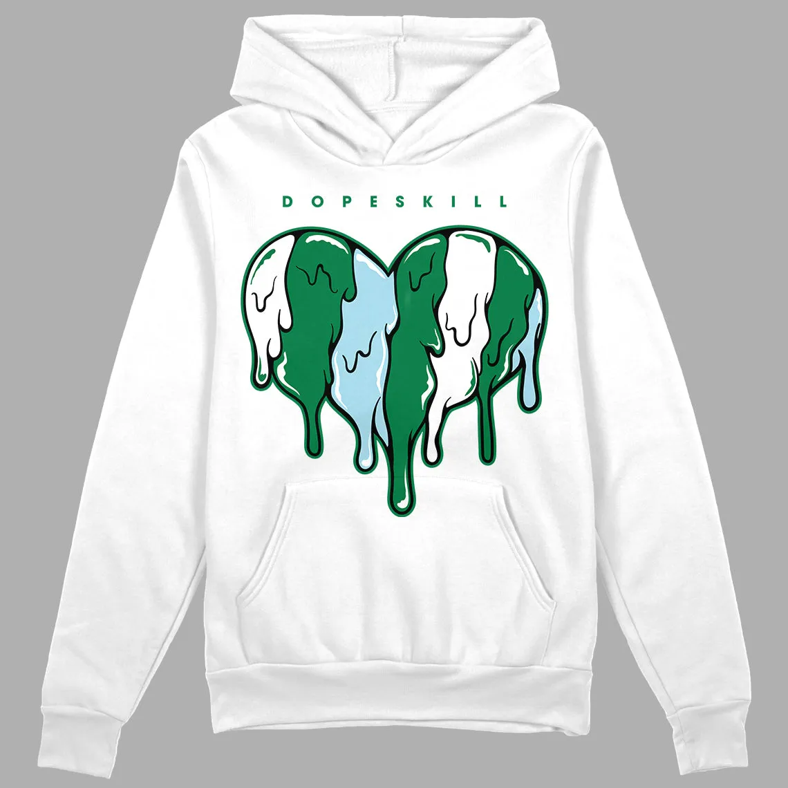Lucky Green 5s DopeSkill Hoodie Sweatshirt Slime Drip Heart Graphic sold by DopeSkill