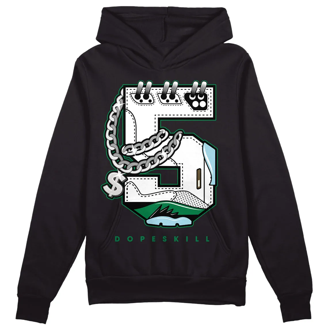 Lucky Green 5s DopeSkill Hoodie Sweatshirt No.5 Graphic sold by DopeSkill product image thumbnail 2