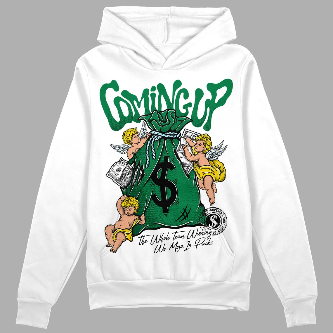 Lucky Green 5s DopeSkill Hoodie Sweatshirt Money Bag Coming Up Graphic sold by DopeSkill