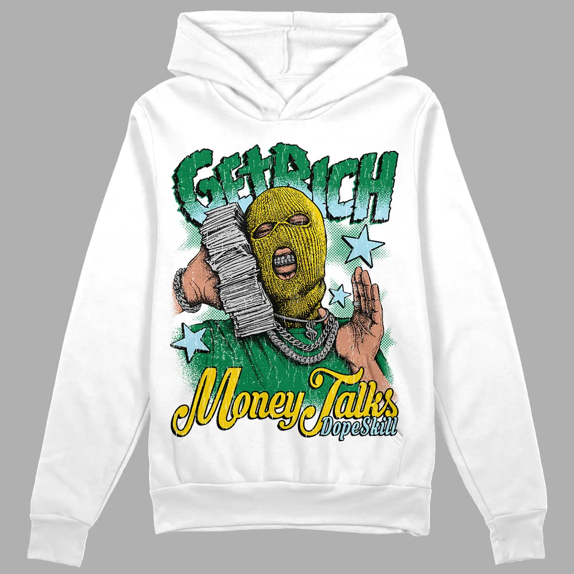 Lucky Green 5s DopeSkill Hoodie Sweatshirt Get Rich Graphic sold by DopeSkill